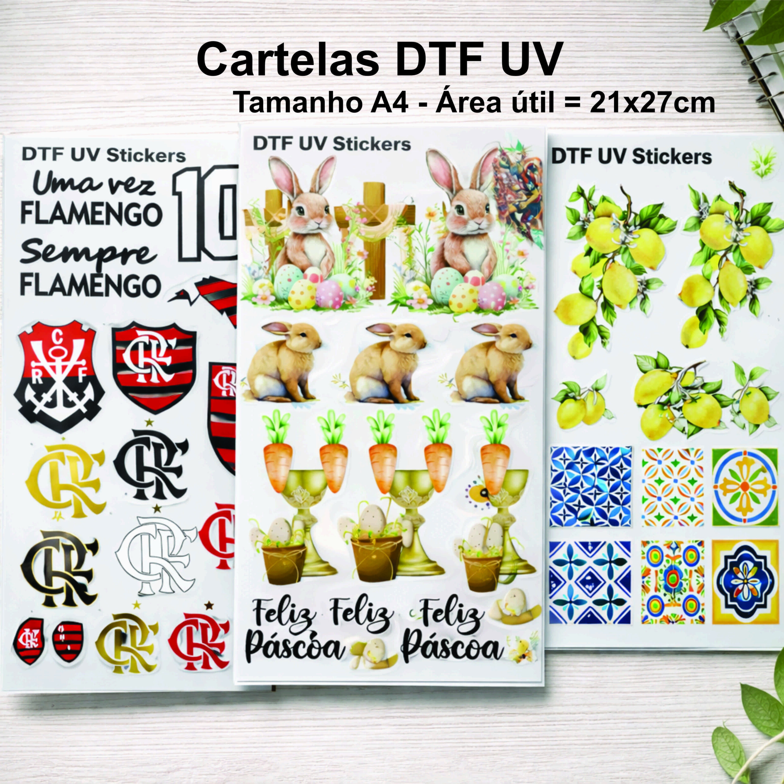 Cartela DTF UV A4